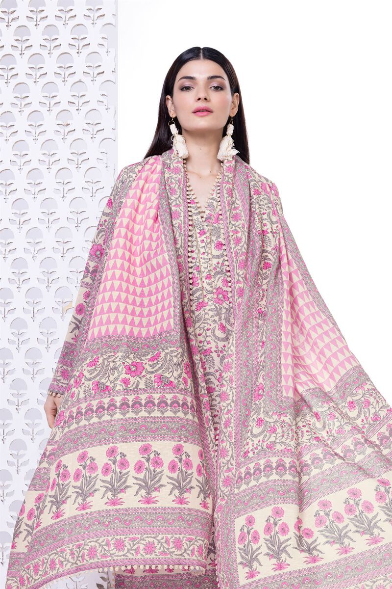 Printed | Karandi | Fabrics 3 Piece | null