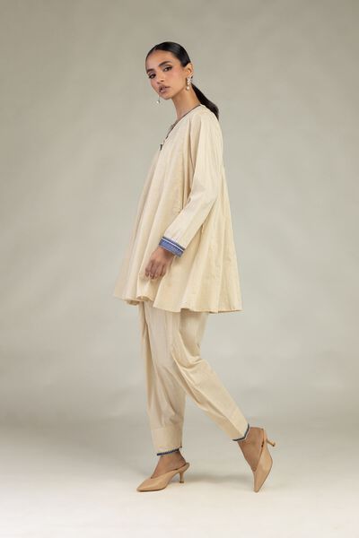 Textured Cotton | Embroidered | Textured Cotton Shalwar | GBP 25.00