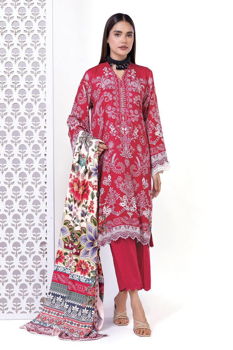 Printed | Printed Viscose Satin | Fabrics 3 Piece | null