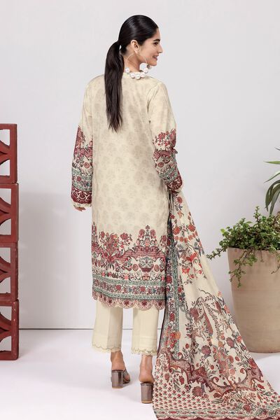 Slub Lawn | Embroidered | Fabrics 3 Piece | GBP 15.00