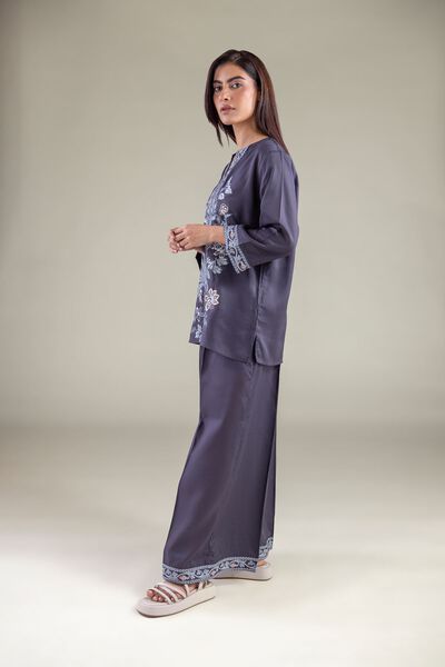 Embroidered | Textured Weave | Trousers | GBP 20.00