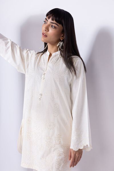Embroidered | Crosshatch Poplin | Kurta | GBP 15.00