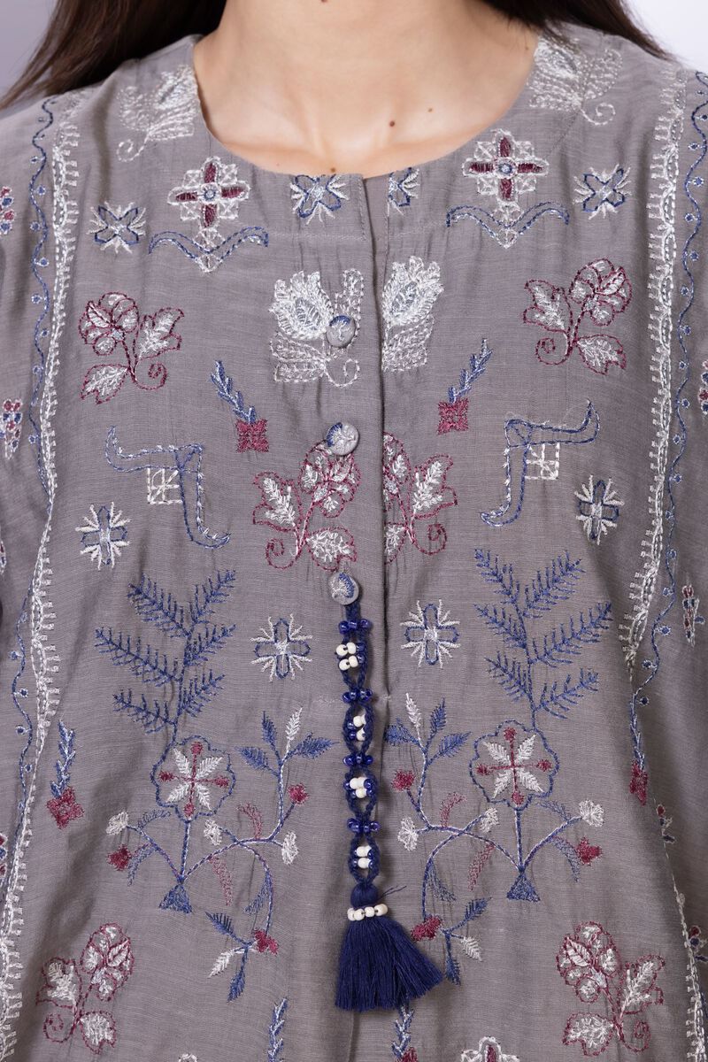 Embroidered | Paper Silk | Kurta | GBP 50.00