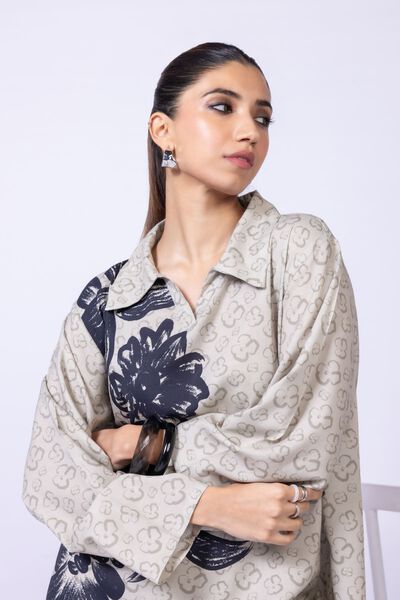 Printed | Dull Raw Silk | Blouse | GBP 30.00