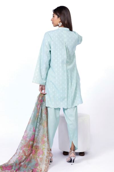 Embroidered | Self Denier Jacquard | Tailored 3 Piece | GBP 37.50