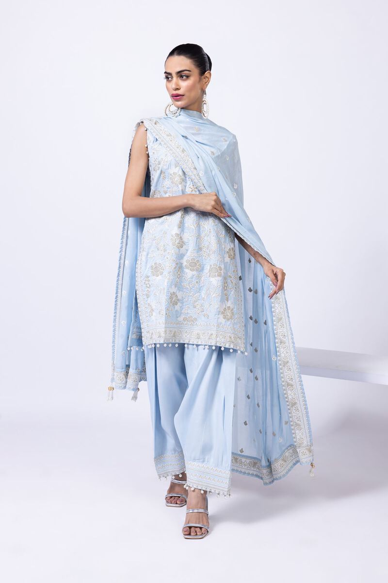 Embroidered | Light Thai Silk | Dupatta | GBP 20.00