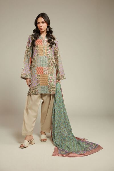 Printed | Cambric | Fabrics 3 Piece | GBP 30.00