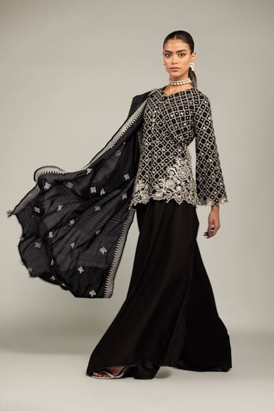 Raw Silk | Black Co-ord Set | GBP 130.00