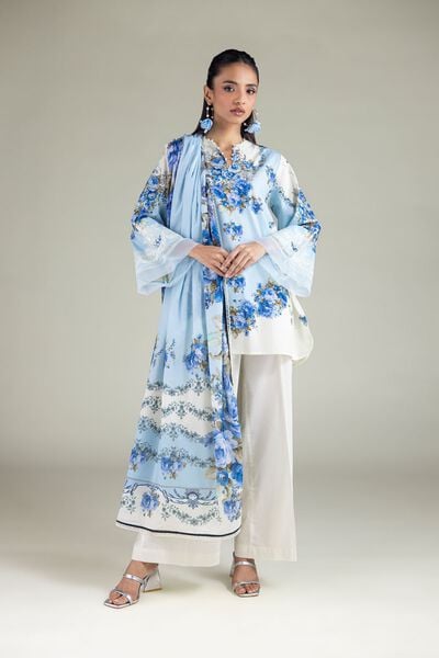 Embroidered | Cambric | Solid Relaxed Pants | GBP 15.00