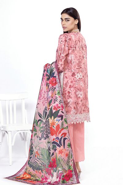 Embroidered | Cotton Satin | Fabrics 3 Piece | GBP 27.50