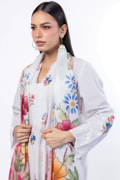 Embroidered | Cotton Dobby | Tailored 3 Piece | GBP 60.00