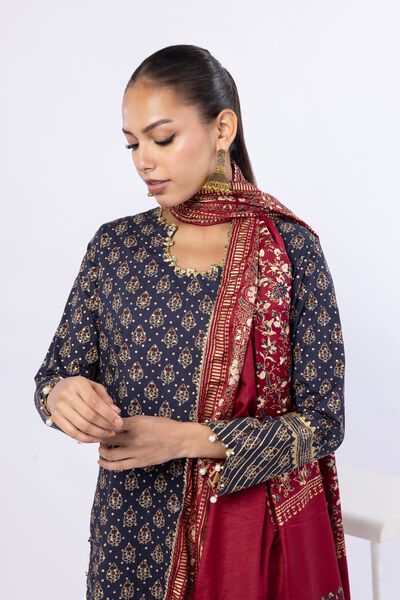 Printed | Crosshatch Poplin | 3 Piece Co-ord Set | GBP 90.00