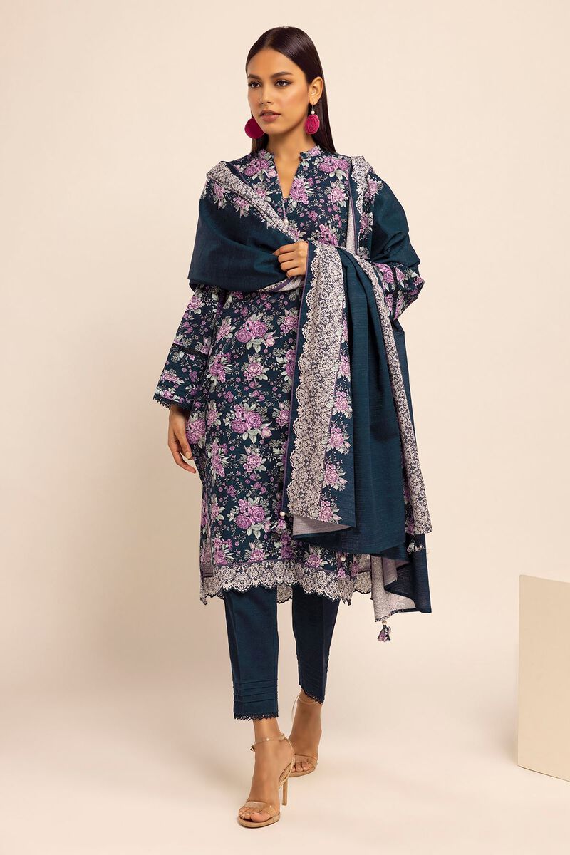 Printed | Light Khaddar | Fabrics 3 Piece | null