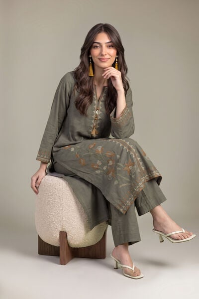 Embroidered | Heavy Textured Cotton | Kurta | GBP 45.00