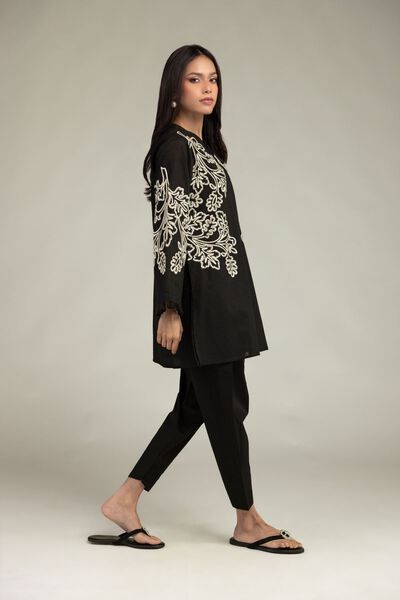 Embroidered | Cotton Dobby | Black Cotton Shalwar | GBP 15.00
