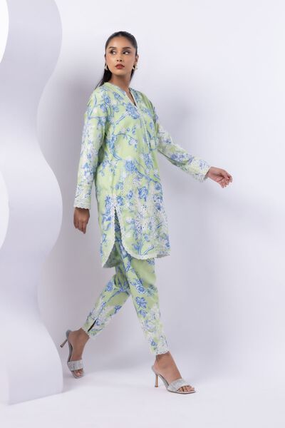 Embroidered | Crosshatch Raw Silk | Shalwar | GBP 25.00