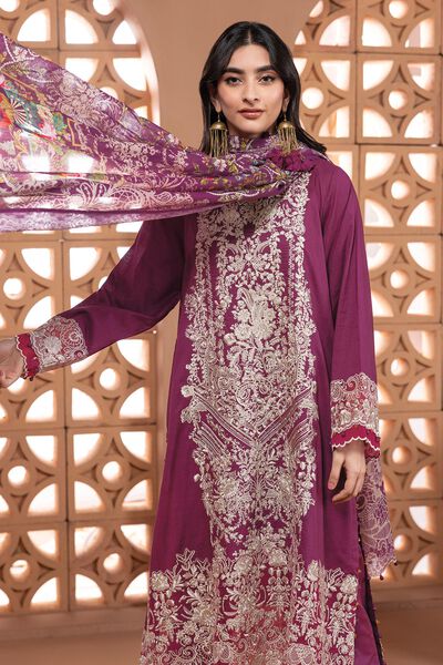 Cambric | Embroidered | Fabrics 3 Piece | GBP 22.50