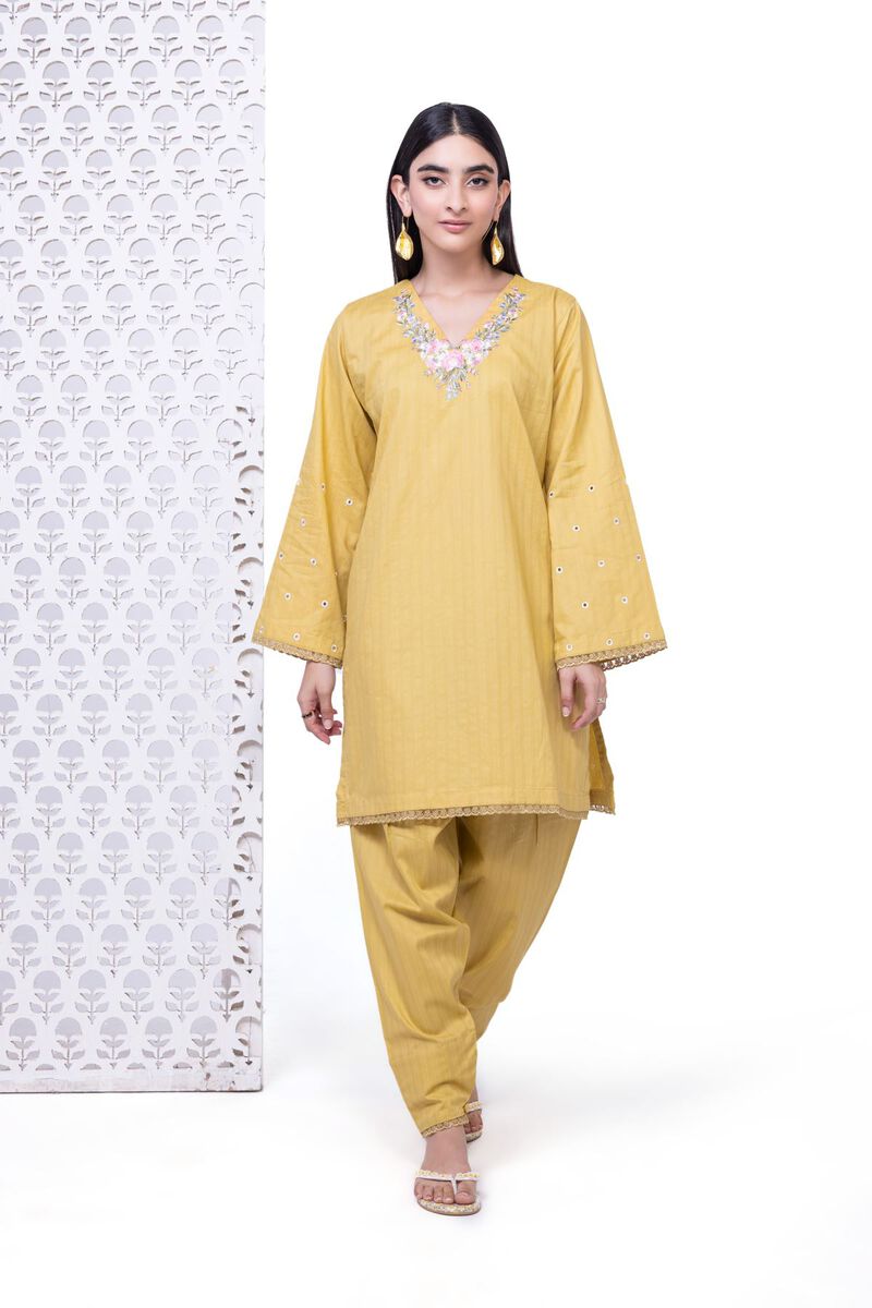 Embroidered | Textured Dobby Cotton | Kurta | null
