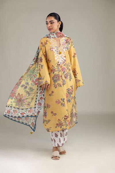 Embroidered | Textured Lawn | Fabrics 3 Piece | GBP 24.50