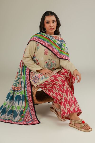 Embroidered | Cotton Net | Floral Cotton Dupatta | GBP 15.00