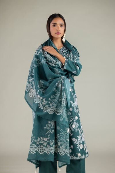 Embroidered | Raw Silk | Dupatta | GBP 25.00