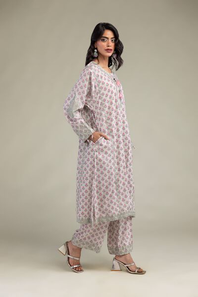 Embroidered | Raw Silk | Pants | GBP 30.00