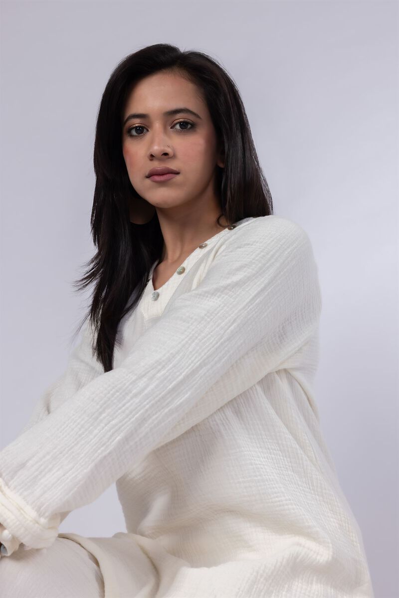 Dyed | Cheese Cloth | Kurta | GBP 17.50