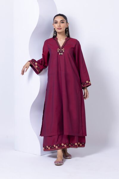 Embroidered | Chambray | Kurta | GBP 25.00
