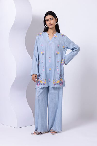 Embroidered | Leno | Kurta | GBP 15.00