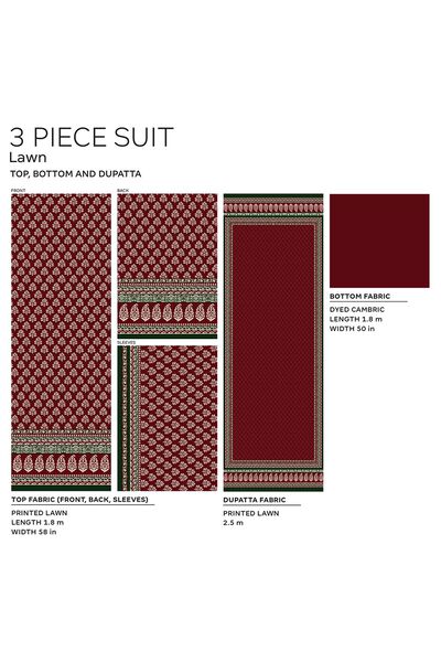 Fabrics 3 Piece, RED, hi-res