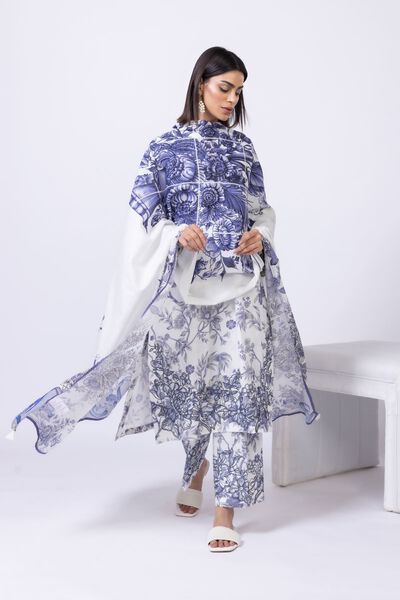 Printed | Slub lawn | Dupatta | GBP 6.00