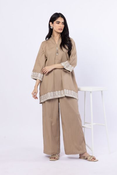 Embroidered | Ripple Crinkle | 2 Piece Co-ord Set | GBP 35.00