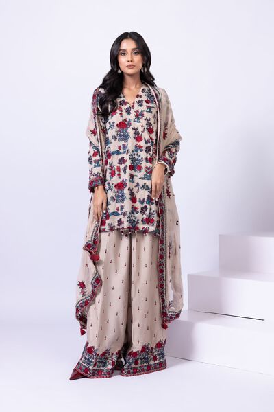 Embroidered | Polyester Crinkle Chiffon | Kurta | GBP 19.50