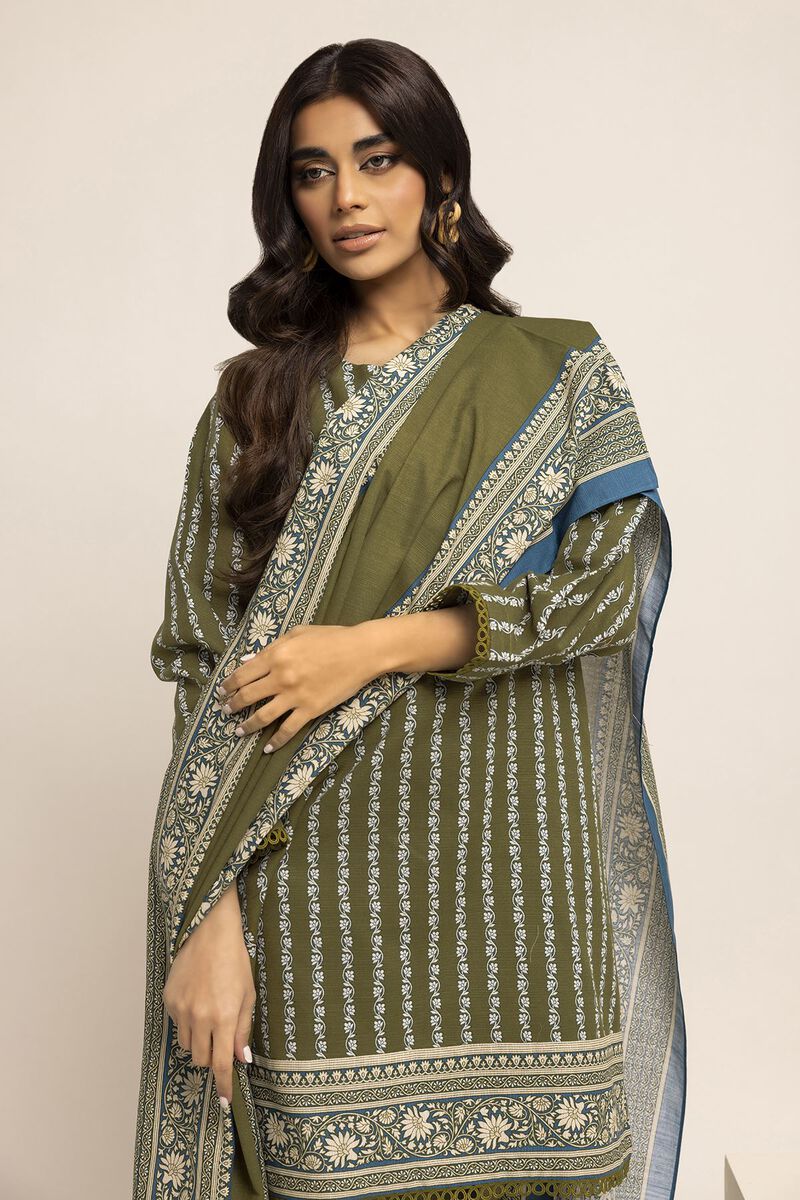 Printed | Light Khaddar | Fabrics 3 Piece | null