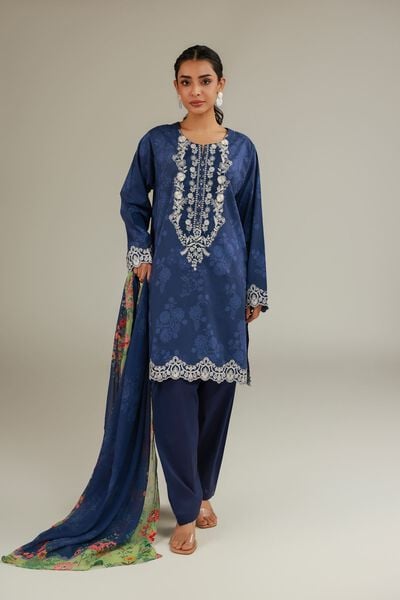 Embroidered | Cambric | Fabrics 3 Piece | GBP 40.00
