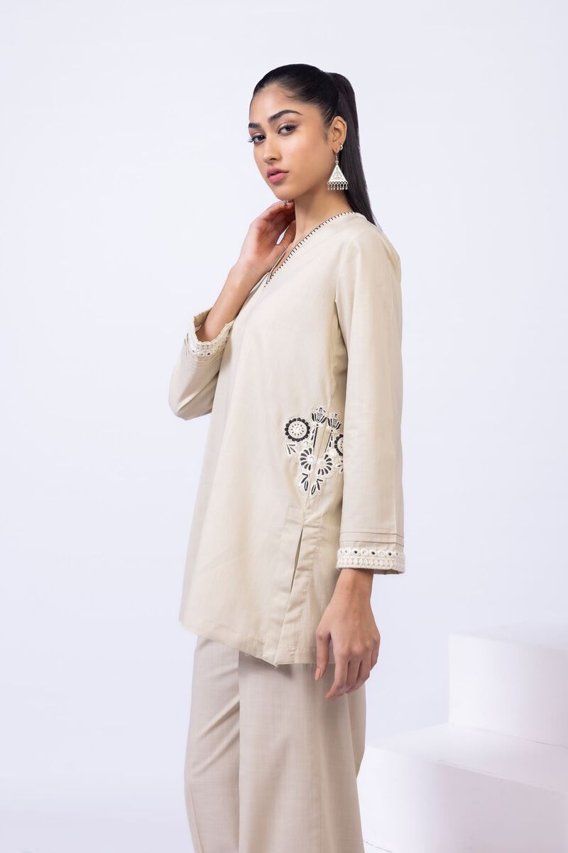 Embroidered | Crosshatch Poplin | Kurta | GBP 10.00