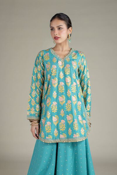 Embroidered | Raw Silk | Kurta | GBP 50.00