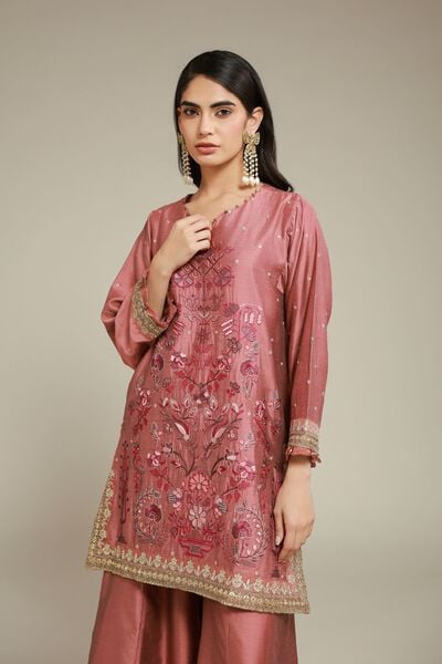 Embroidered | Raw Silk | 2 Piece Co-ord Set | Top and Bottom | GBP 80.00