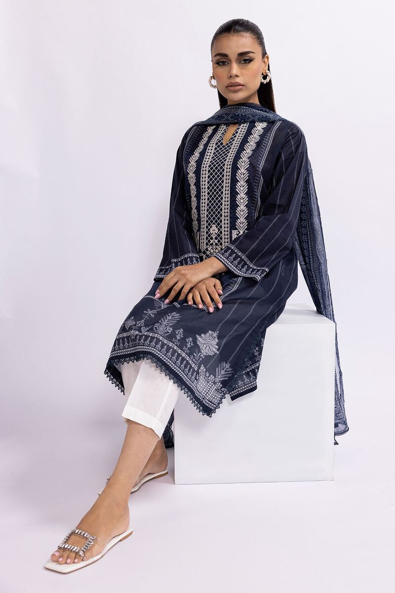 Cambric | Embroidered | Fabrics 2 Piece | Top Dupatta | null