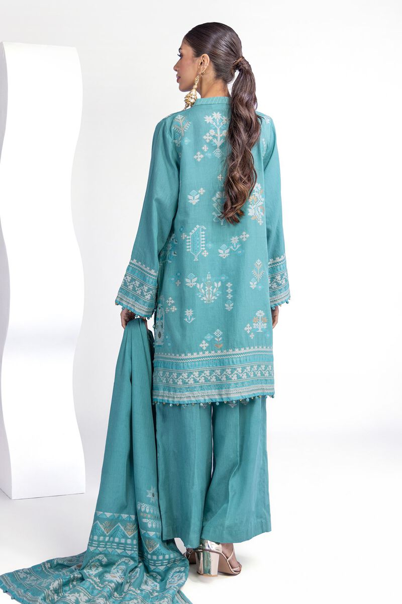 Dyed | Jacquard | Fabrics 3 Piece | null