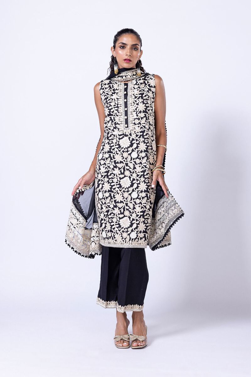 Embroidered | Polyester Crinkle Chiffon | Dupatta | null
