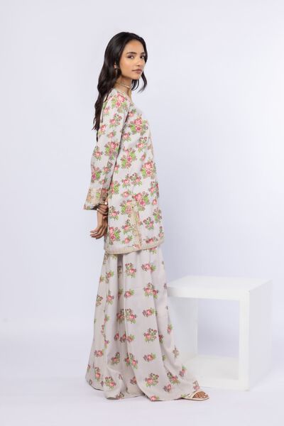 Printed | Crosshatch Raw Silk | Pants | GBP 15.00
