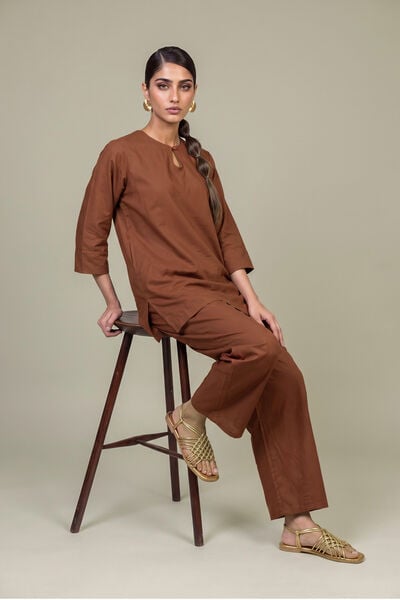 Dyed | Cotton Dobby | Tailored 2-Piece Set | GBP 40.00