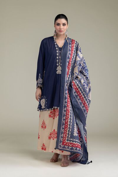 Embroidered | Raw Silk | Beige Silk Pants | GBP 20.00