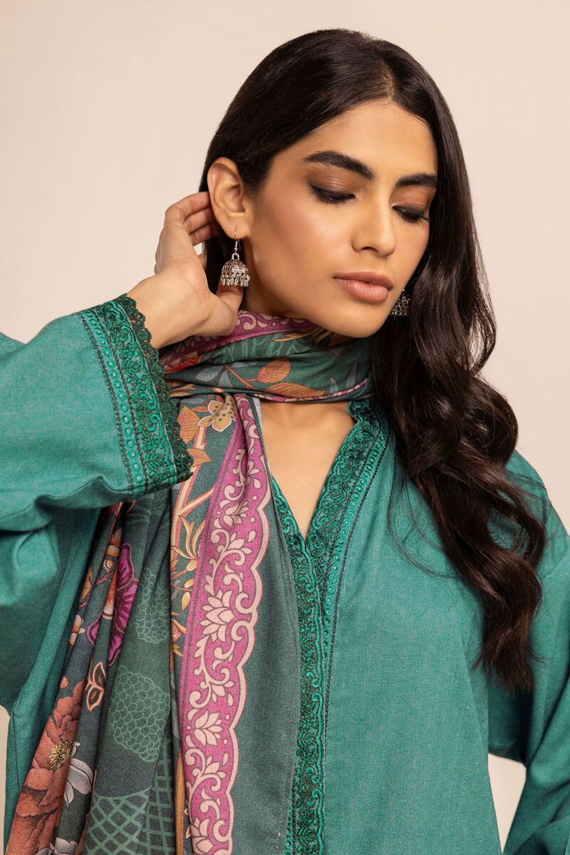 Embroidered | Karandi | Fabrics 3 Piece | null
