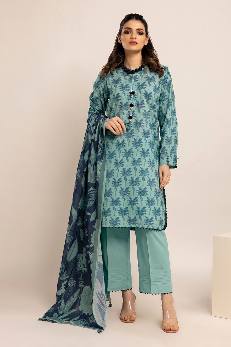 Printed | Cambric | Fabrics 3 Piece | null
