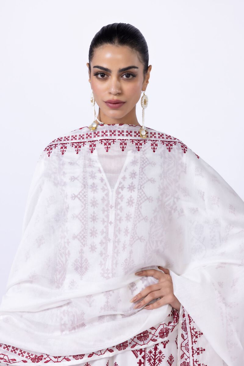 Embroidered | Cotton Net | Dupatta | null