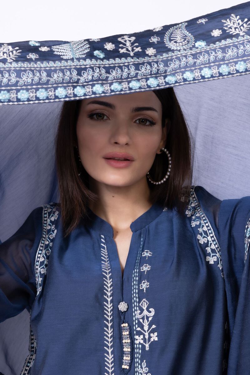 Embroidered | Paper Silk | Dupatta | GBP 25.00