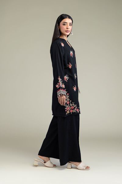 Dyed | Cotton Dobby | Black Solid Pants | GBP 15.00