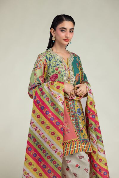 Embroidered | Raw Silk | Floral Silk Kurta | GBP 30.00